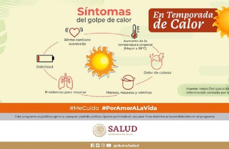 Ante altas temperaturas, Secretaría de Salud emite recomendaciones a la población